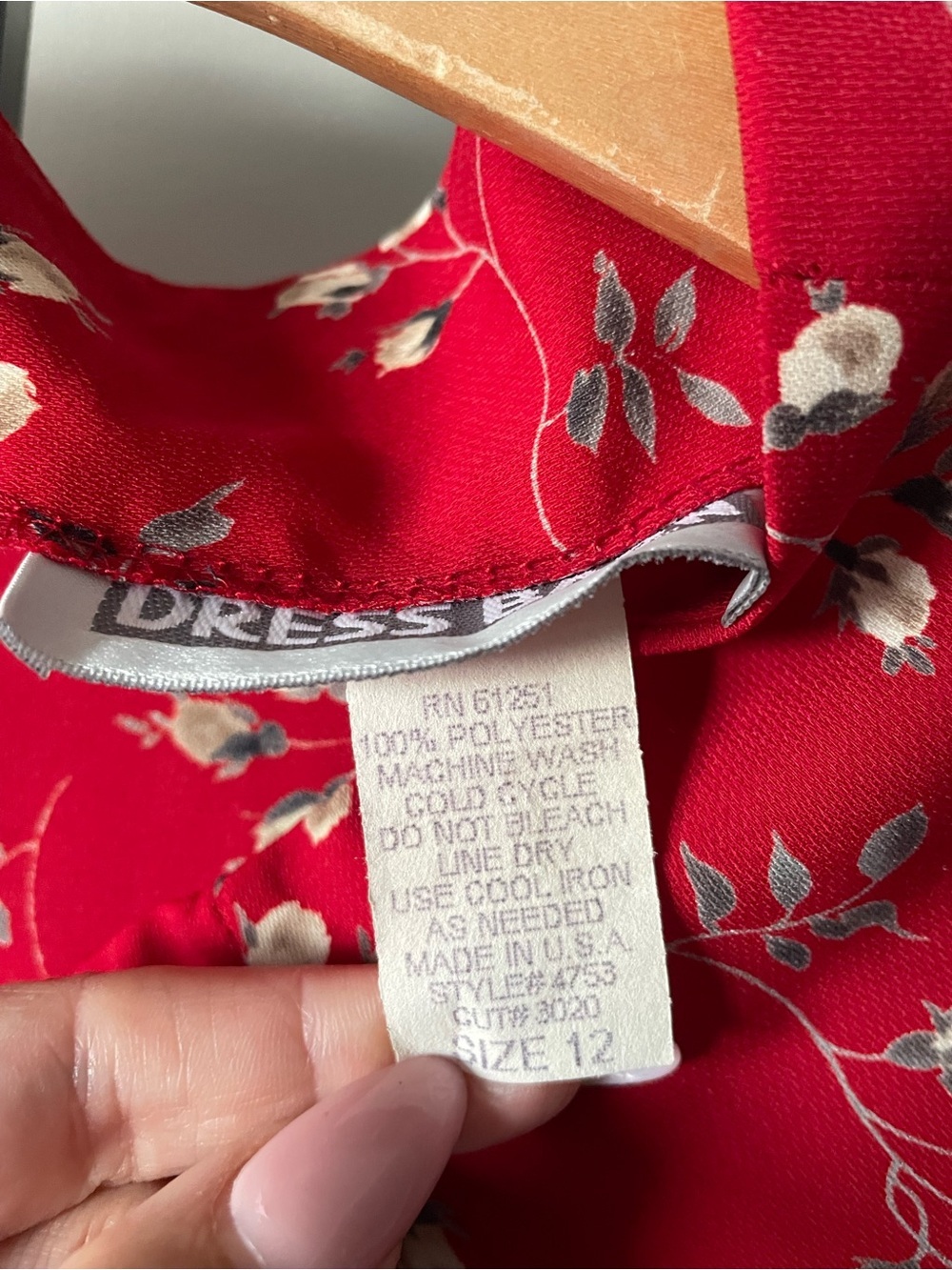 90s Vintage Ditsy Floral Grunge Wrap Mini Skirt Cottagecore Red - Picture 5 of 5